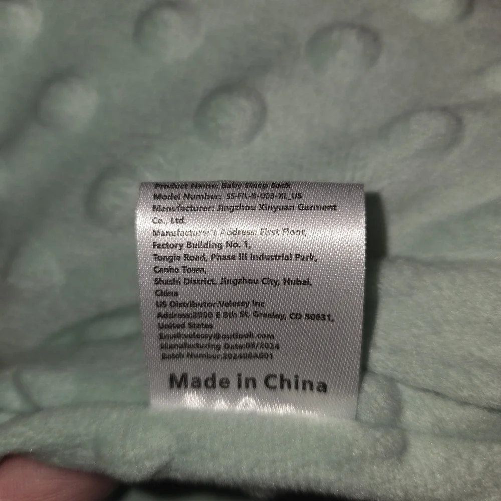 FILLEEP Fleece Baby Sleep Sack 18-24 Months Plush Dots‎ Baby Wear 2 Way Zipper